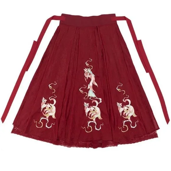 Foxy Charm HanfuEmbroidered Prom Dress Gown #216